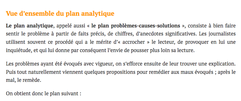 30 mars 2021  ARGUMENTER – Le plan analytique – apprendre le français